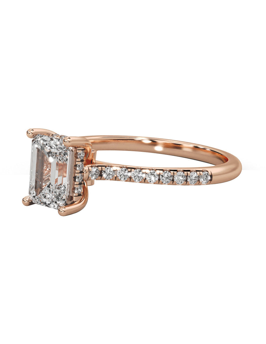 Anillo de compromiso - pavé - M1227-EM-LG