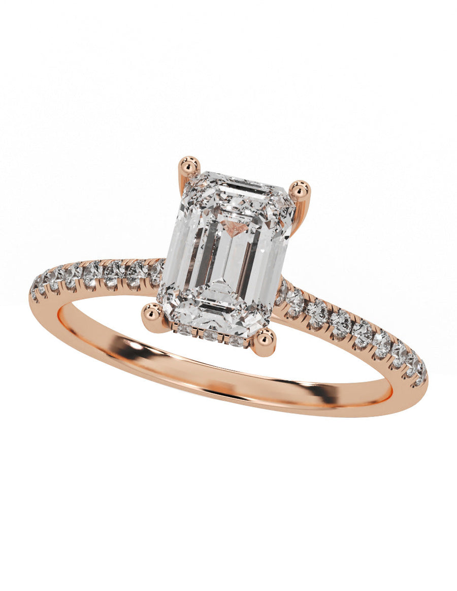 Anillo de compromiso - pavé - M1227-EM-LG