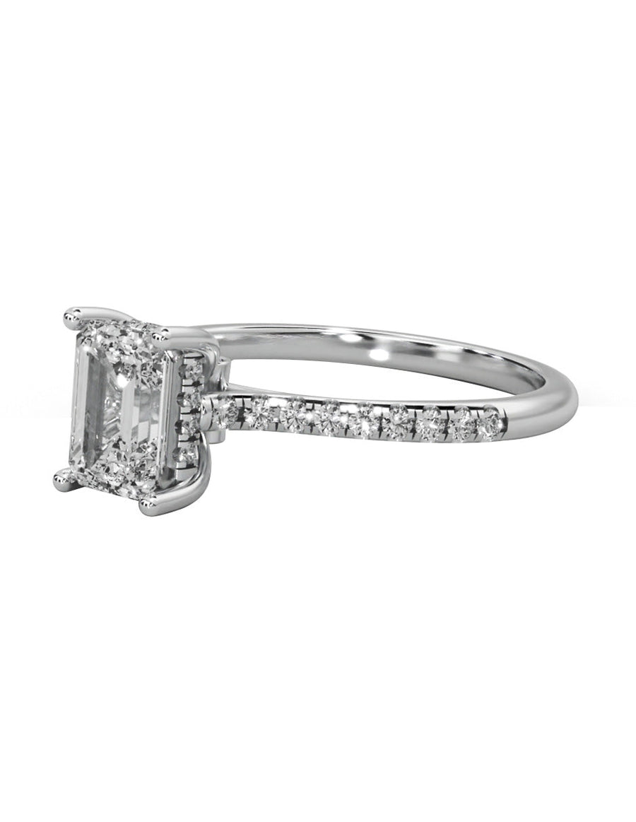 Anillo de compromiso - pavé - M1227-EM-LG