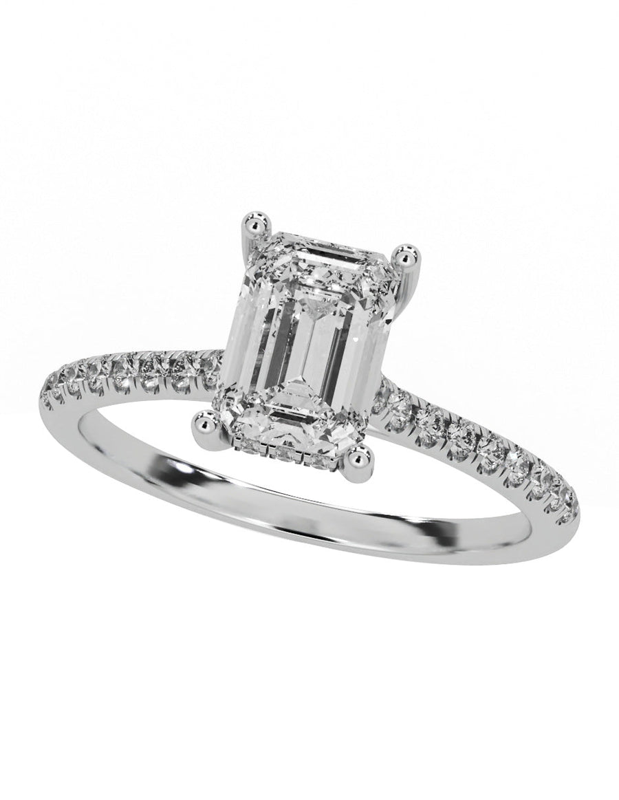 Anillo de compromiso - pavé - M1227-EM-LG