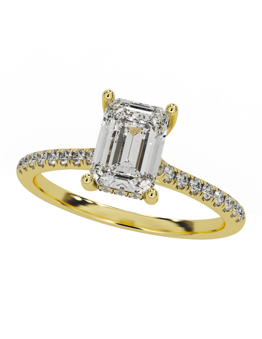 MONTADURA PARA PERSONALIZAR ANILLO DE COMPROMISO - PAVÉ