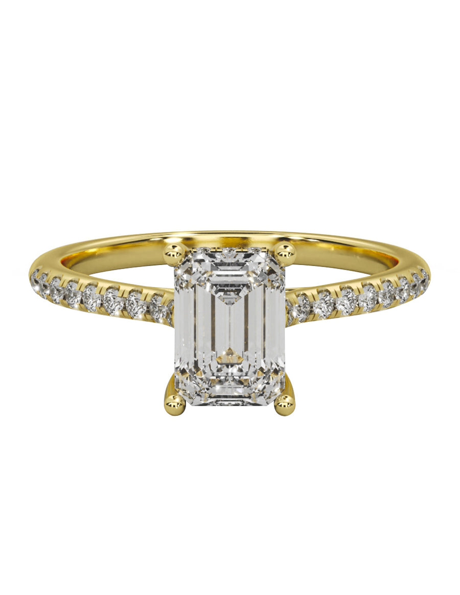 MONTADURA PARA PERSONALIZAR ANILLO DE COMPROMISO - PAVÉ