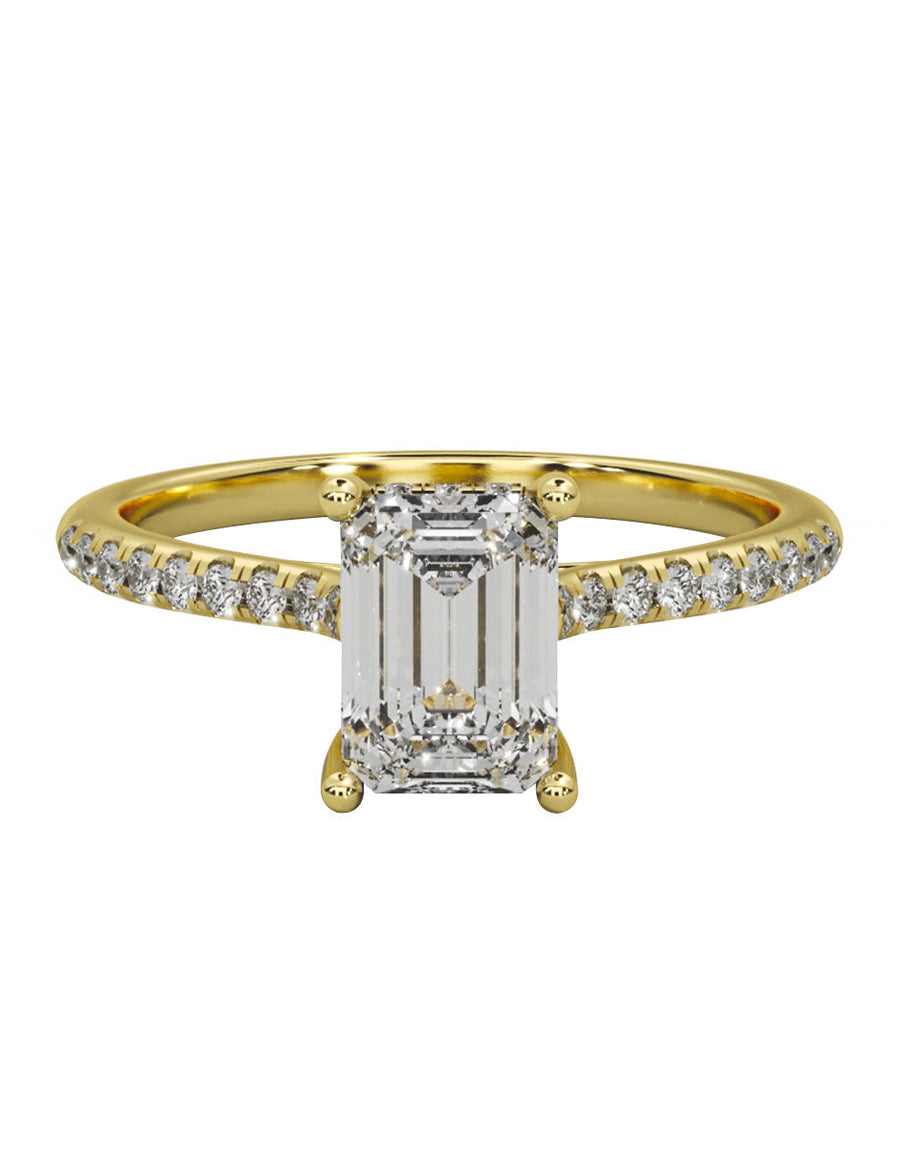 Anillo de compromiso - pavé - M1227-EM-LG