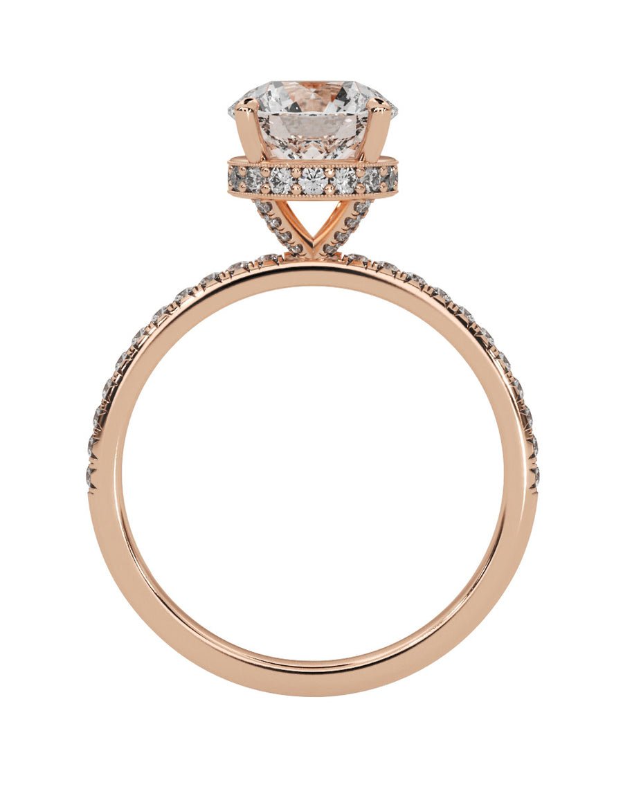 MONTADURA PARA PERSONALIZAR ANILLO DE COMPROMISO - PAVÉ