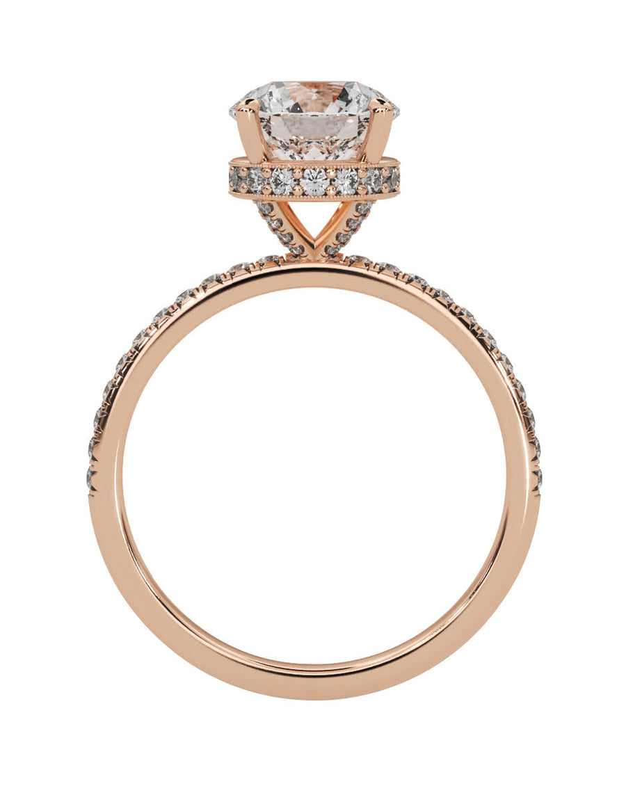 Anillo de compromiso - pavé - M1228-RD-LG