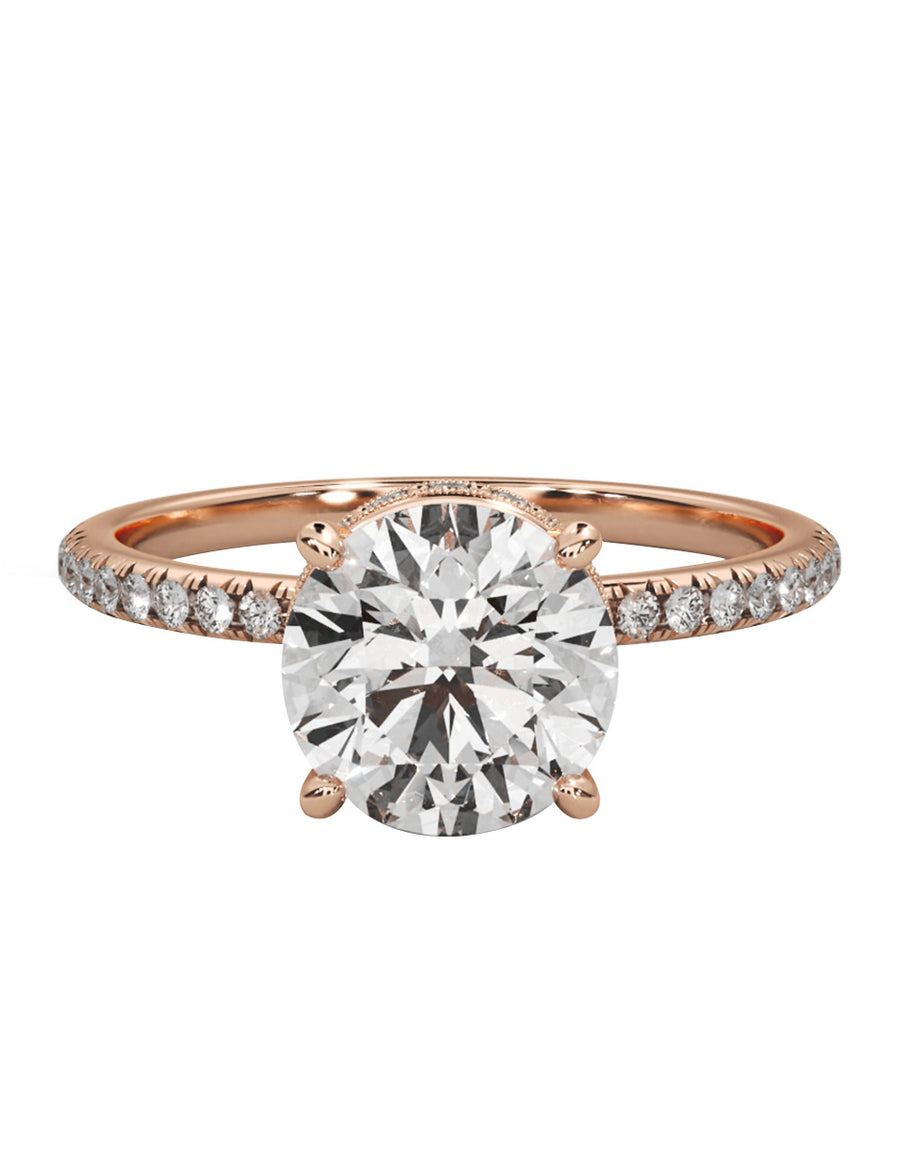 MONTADURA PARA PERSONALIZAR ANILLO DE COMPROMISO - PAVÉ