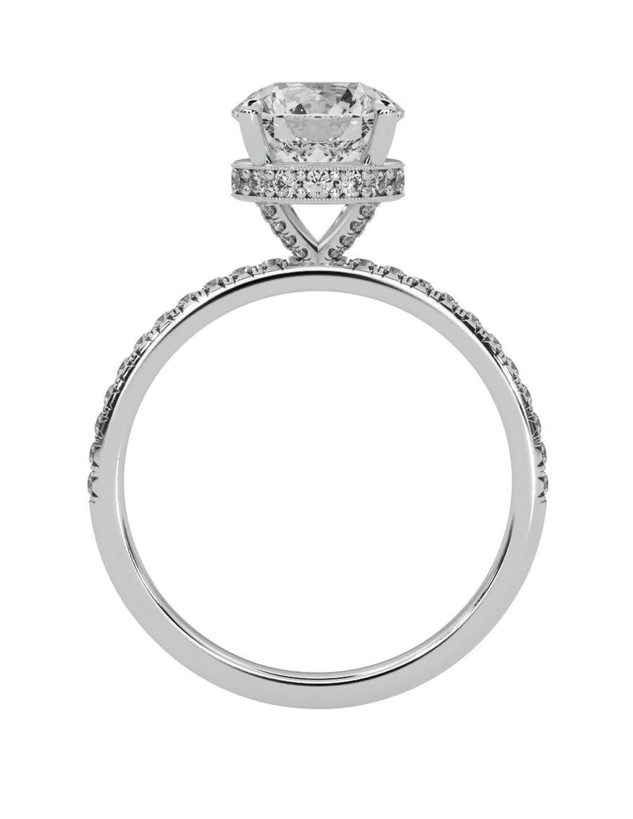 MONTADURA PARA PERSONALIZAR ANILLO DE COMPROMISO - PAVÉ
