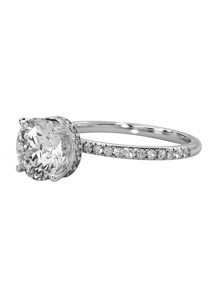 MONTADURA PARA PERSONALIZAR ANILLO DE COMPROMISO - PAVÉ
