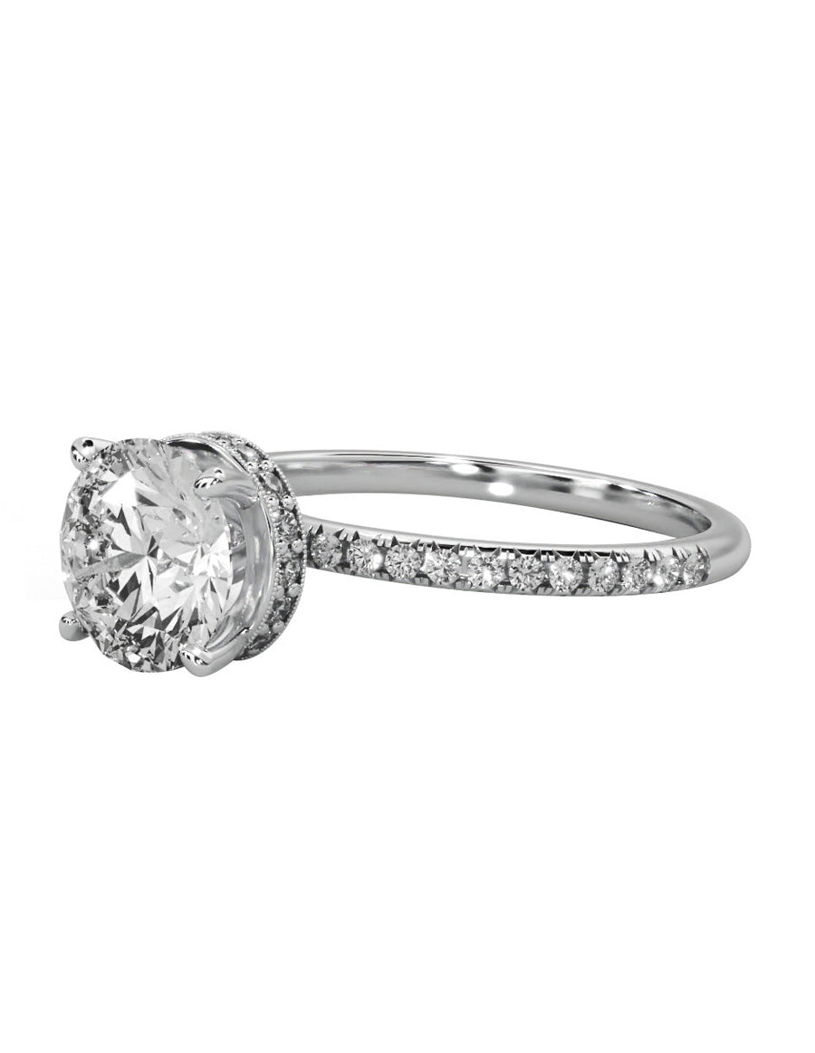 Anillo de compromiso - pavé - M1228-RD-LG