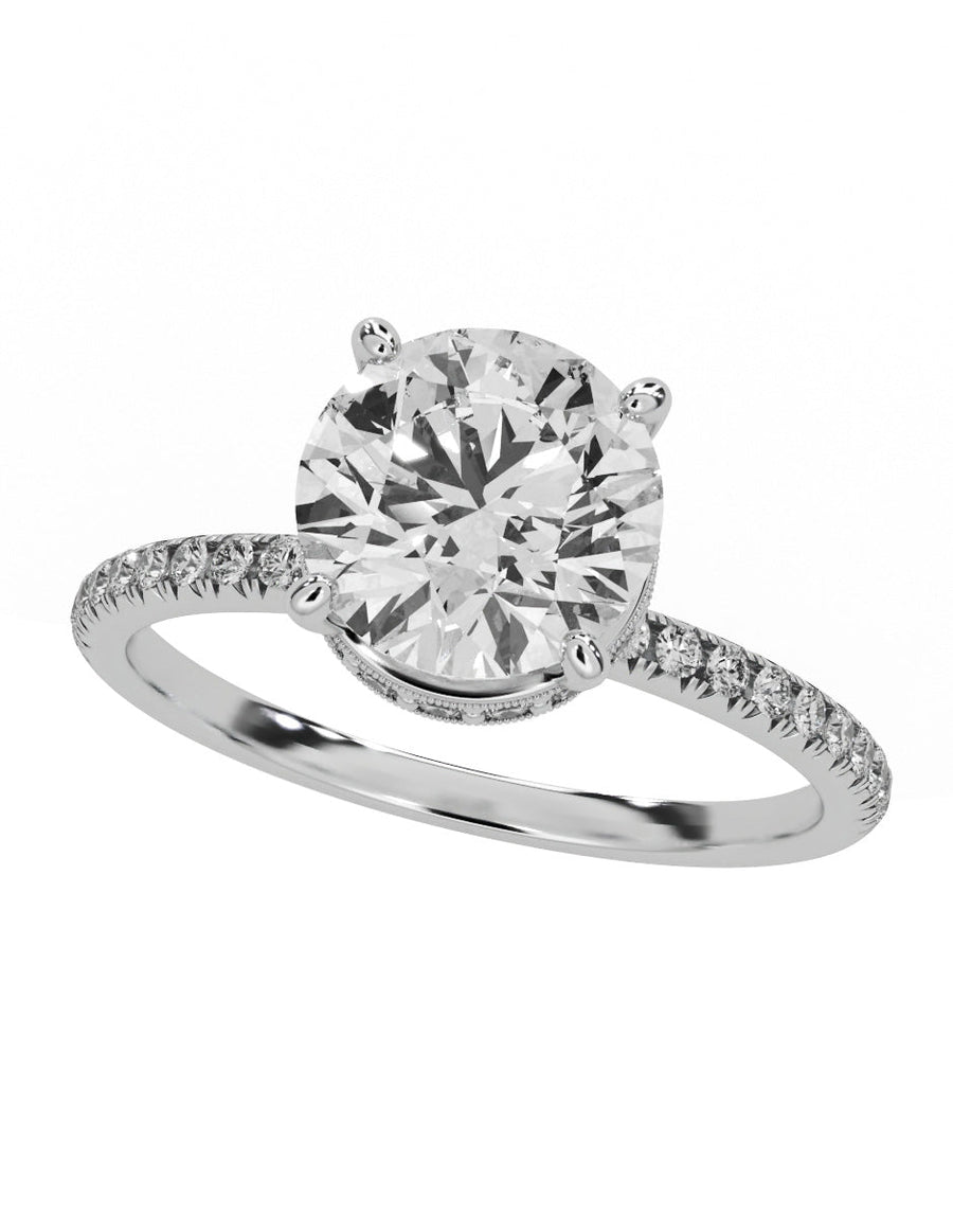 Anillo de compromiso - pavé - M1228-RD-LG