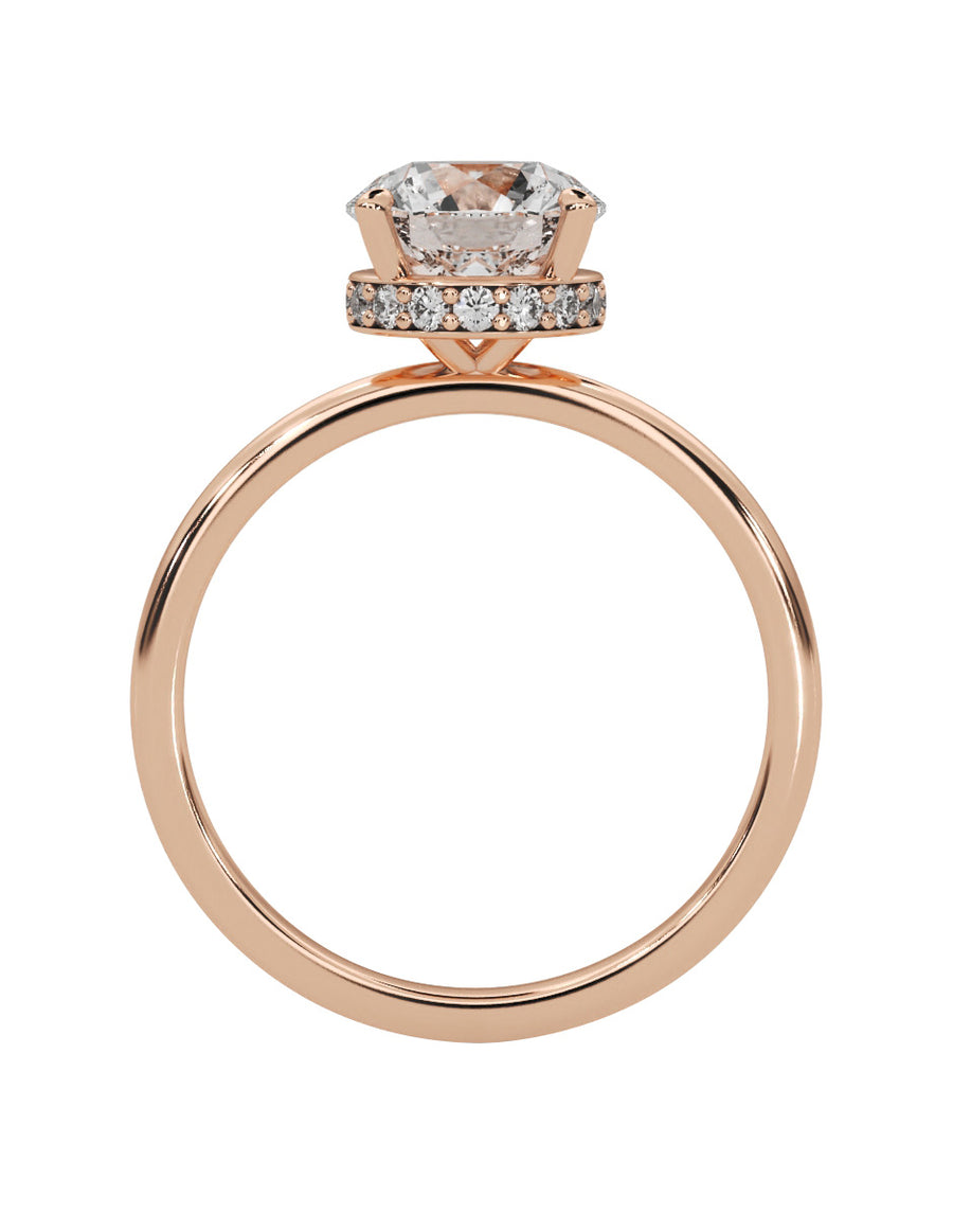 MONTADURA PARA PERSONALIZAR ANILLO DE COMPROMISO - PAVÉ