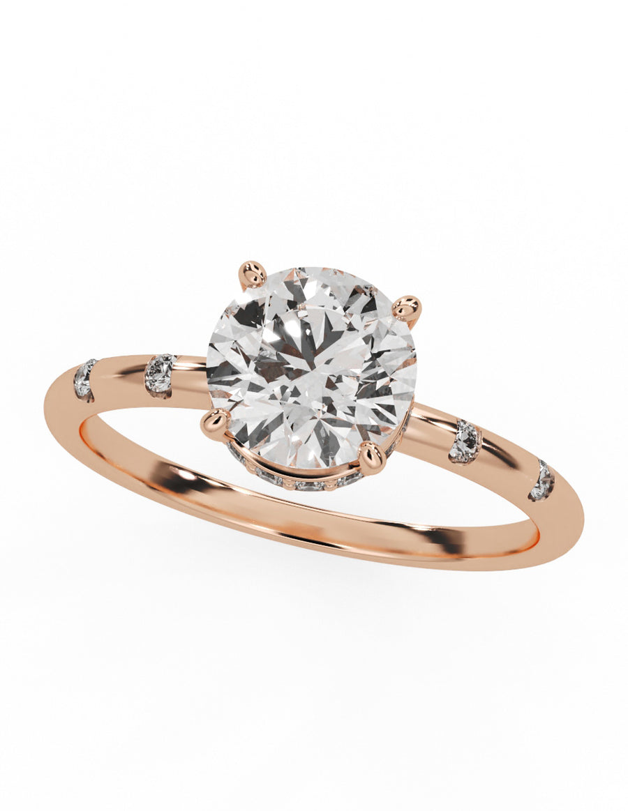 MONTADURA PARA PERSONALIZAR ANILLO DE COMPROMISO - PAVÉ