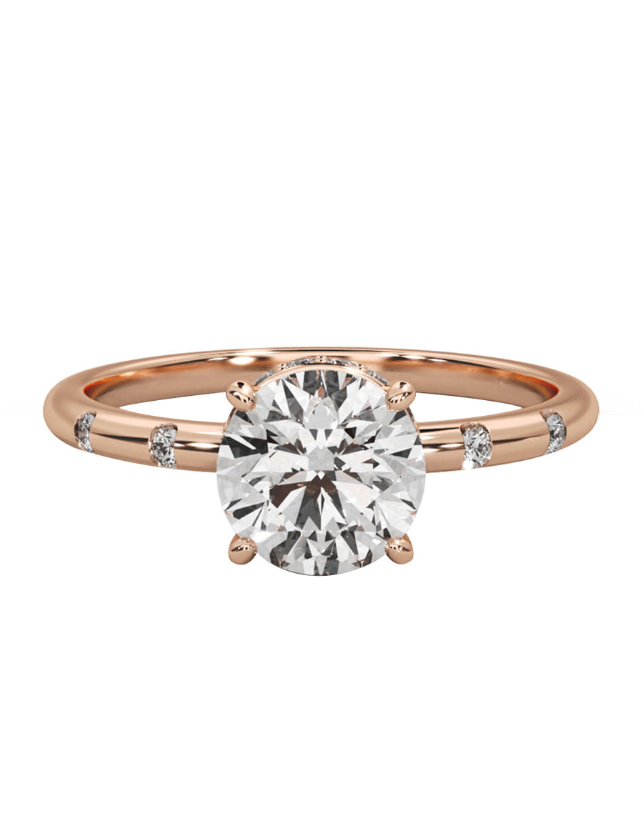 MONTADURA PARA PERSONALIZAR ANILLO DE COMPROMISO - PAVÉ