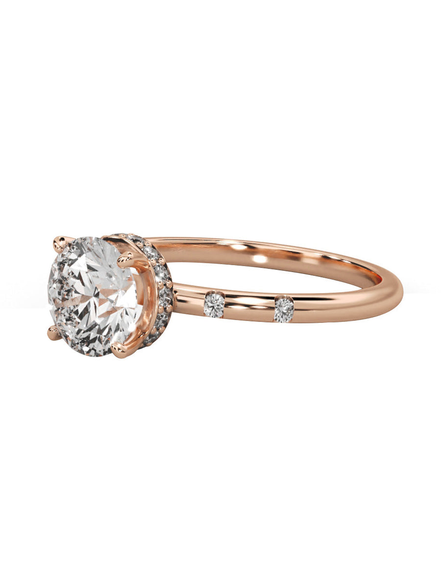 Anillo de compromiso - pavé - M1230-RD-LG