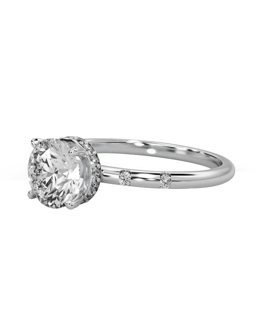 Anillo de compromiso - pavé - M1230-RD-LG