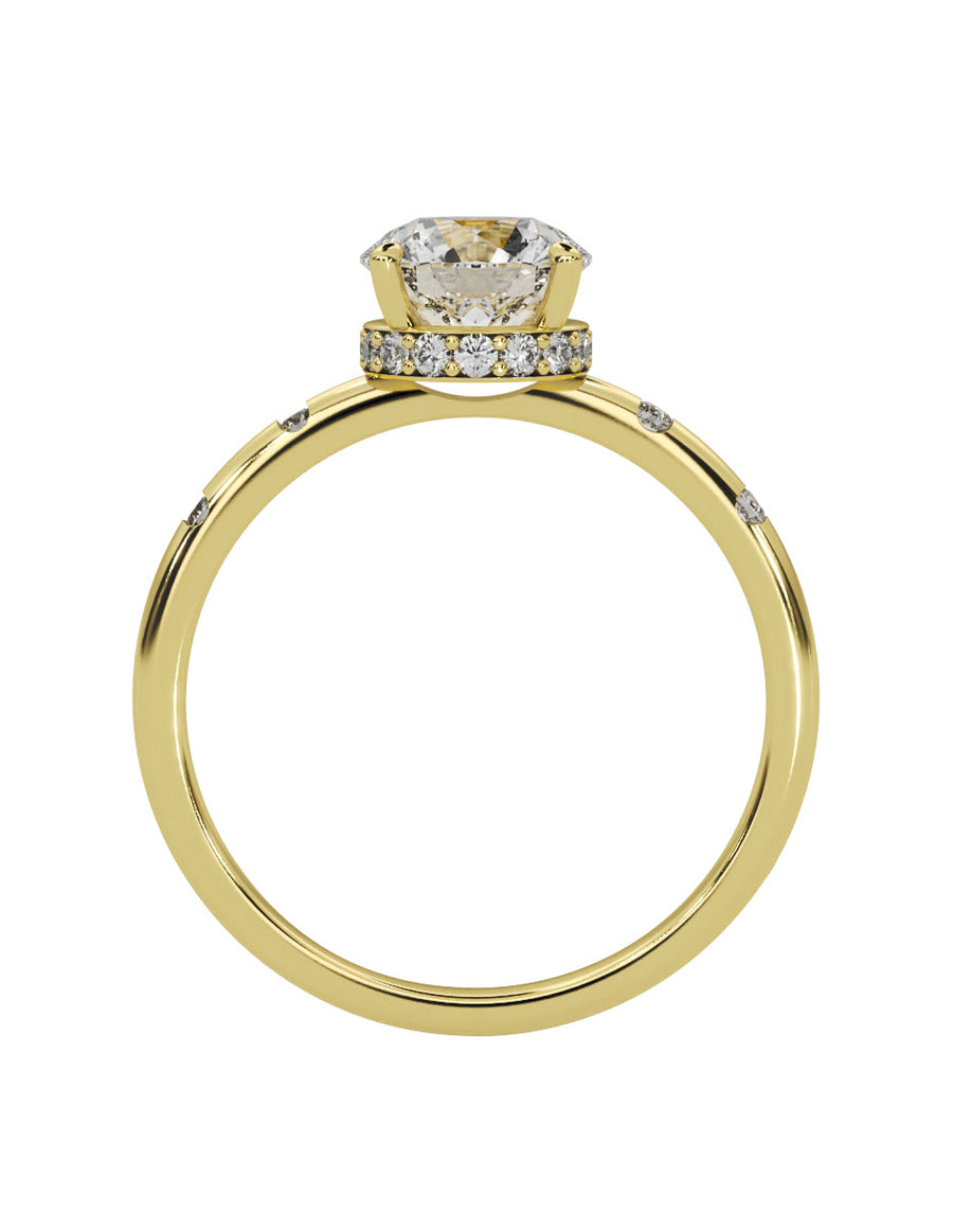 MONTADURA PARA PERSONALIZAR ANILLO DE COMPROMISO - PAVÉ