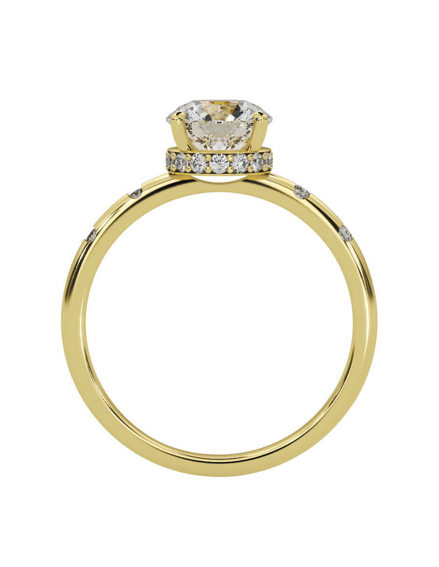Anillo de compromiso - pavé - M1230-RD-LG