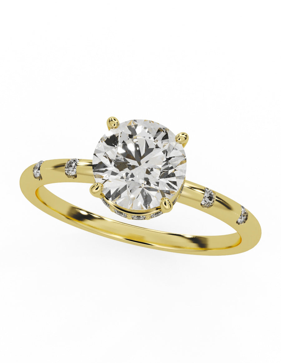 MONTADURA PARA PERSONALIZAR ANILLO DE COMPROMISO - PAVÉ