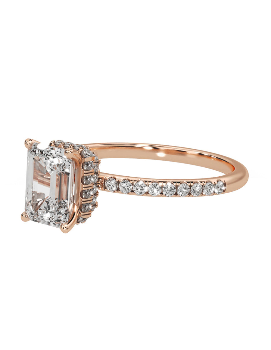 MONTADURA PARA PERSONALIZAR ANILLO DE COMPROMISO - PAVÉ