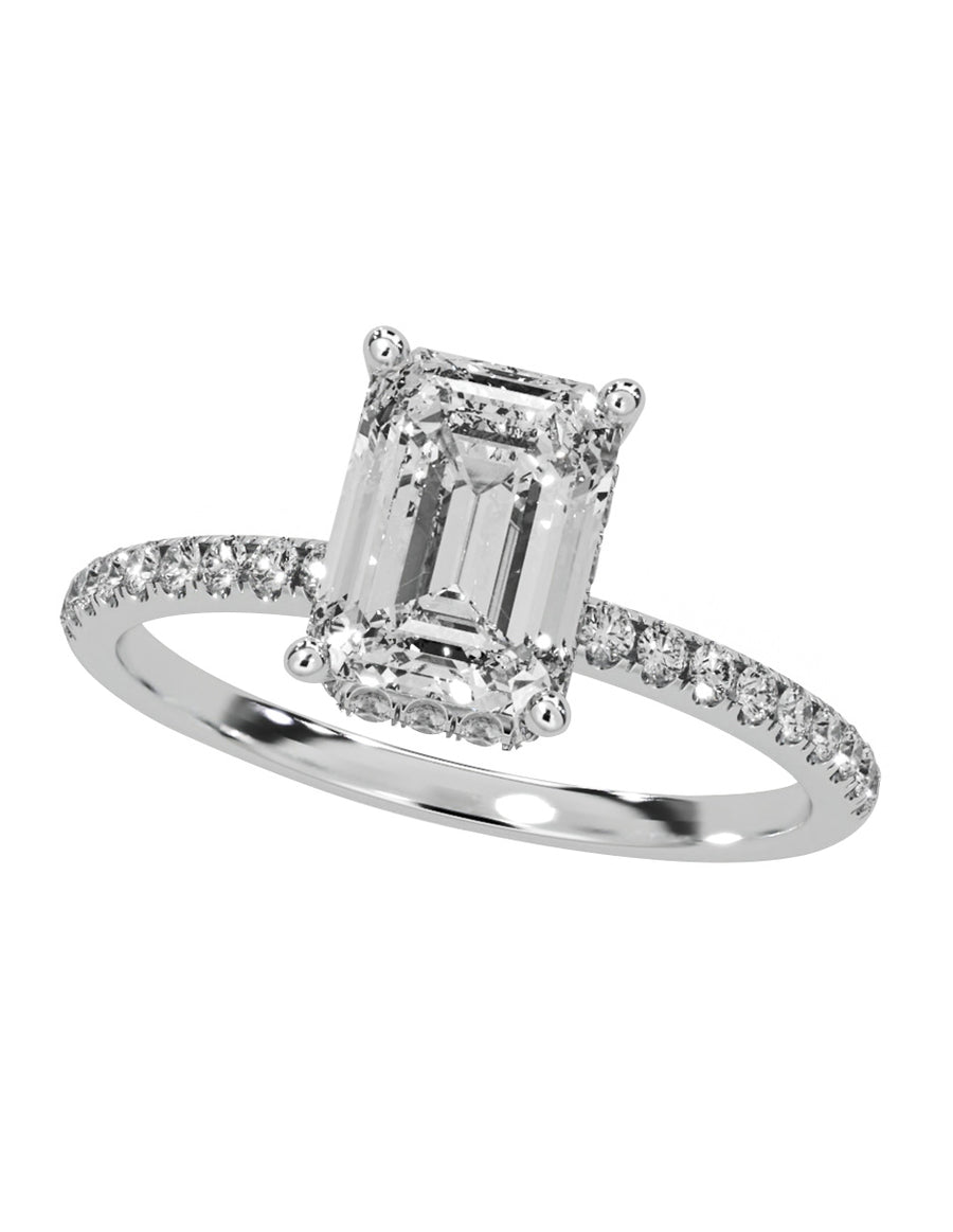 MONTADURA PARA PERSONALIZAR ANILLO DE COMPROMISO - PAVÉ