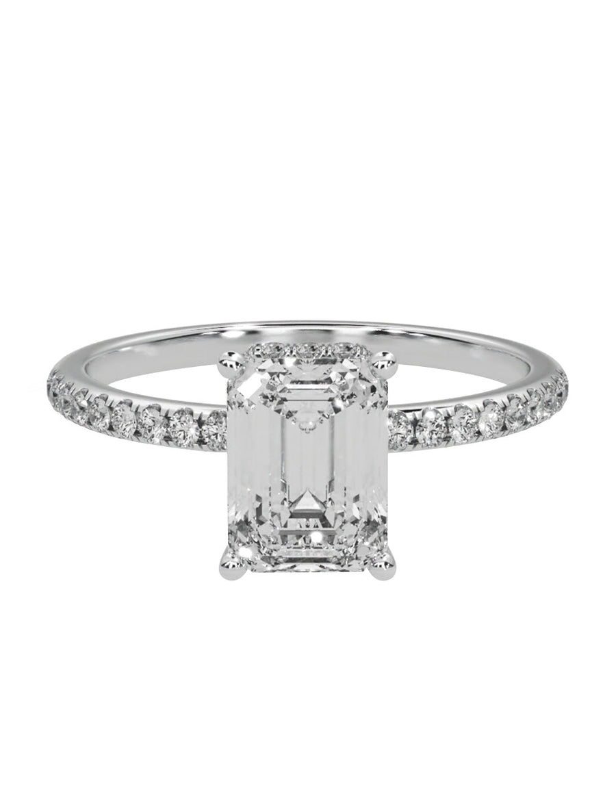 Anillo de compromiso - pavé - M1231-EM-LG