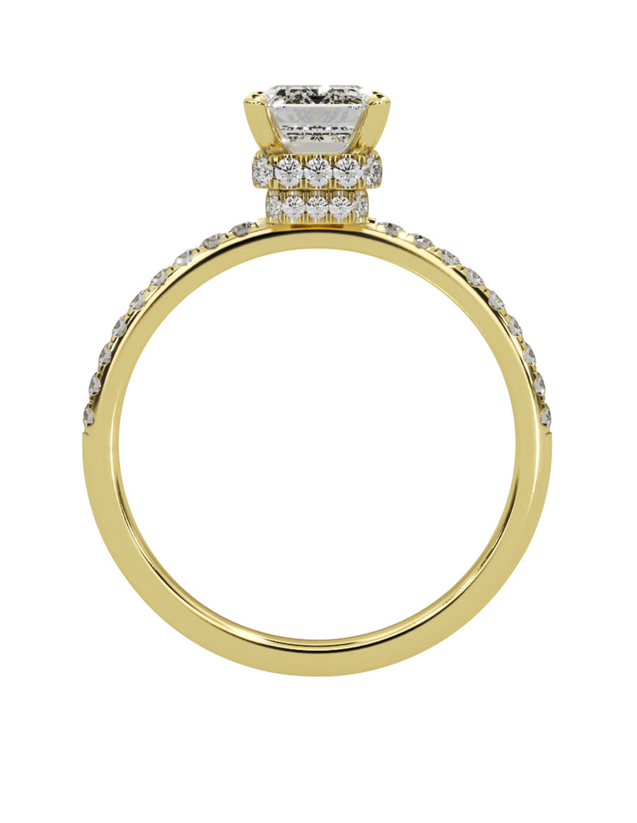 MONTADURA PARA PERSONALIZAR ANILLO DE COMPROMISO - PAVÉ