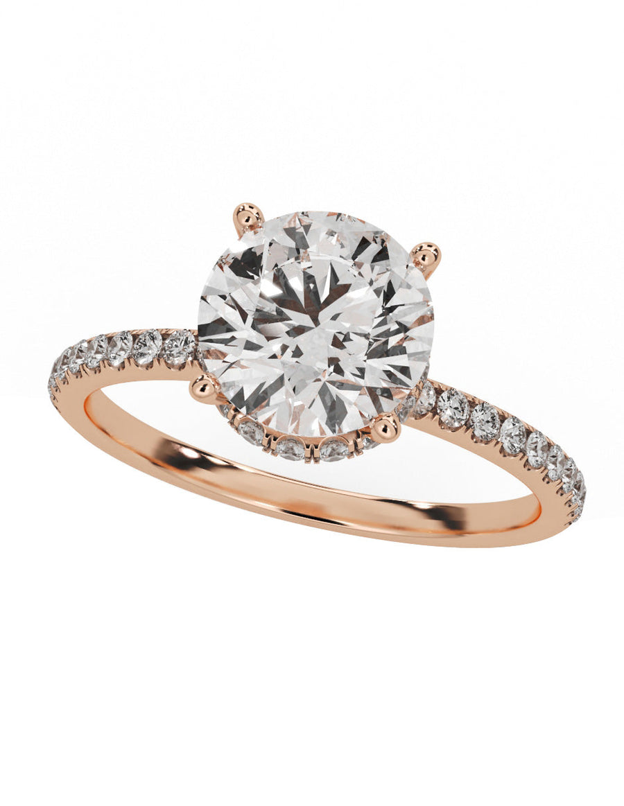Anillo de compromiso - pavé - M1231-RD-LG