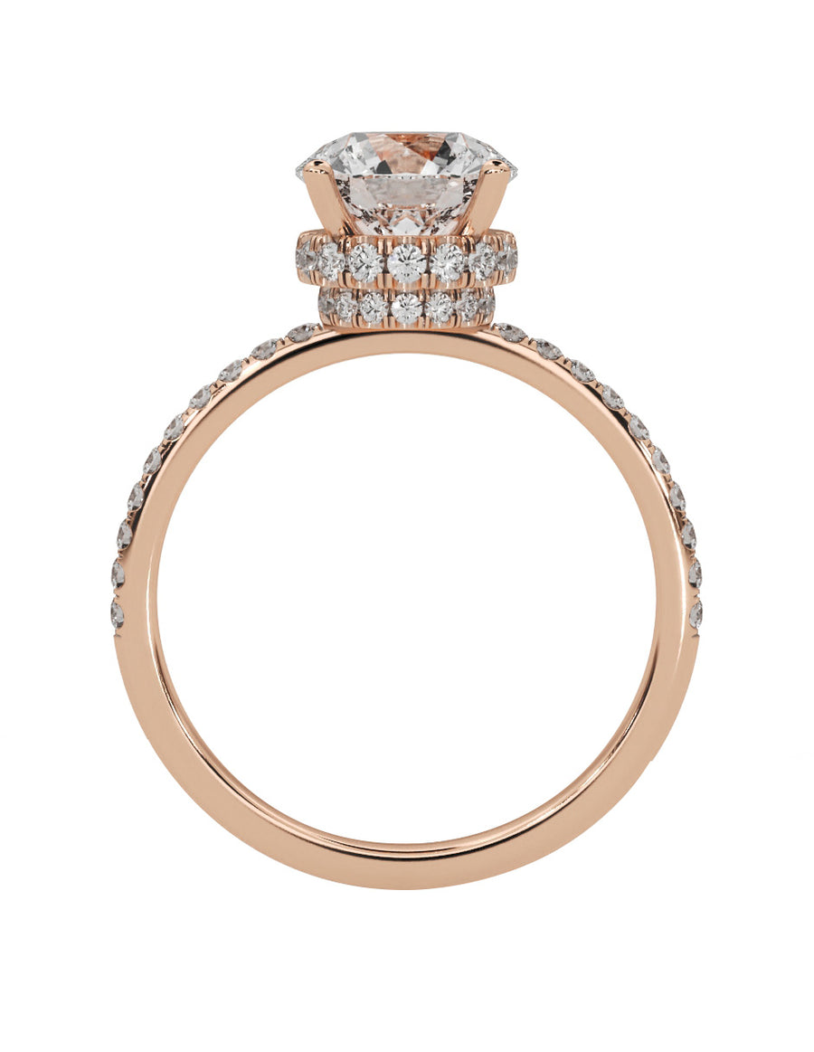 MONTADURA PARA PERSONALIZAR ANILLO DE COMPROMISO - PAVÉ