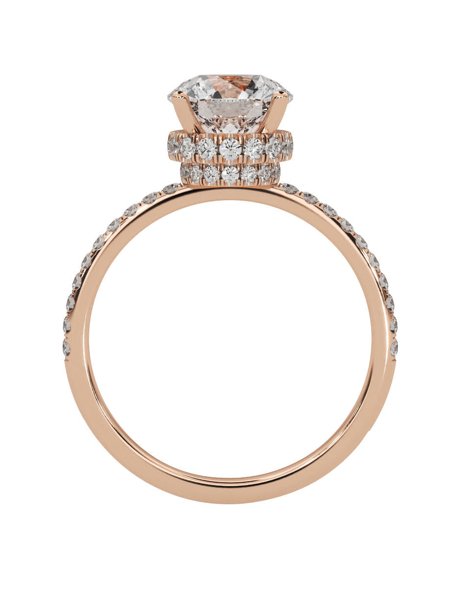 Anillo de compromiso - pavé - M1231-RD-LG