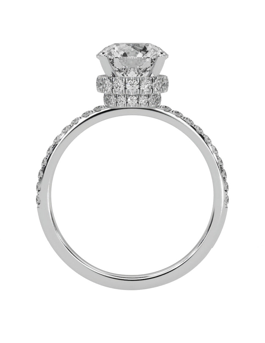 Anillo de compromiso - pavé - M1231-RD-LG