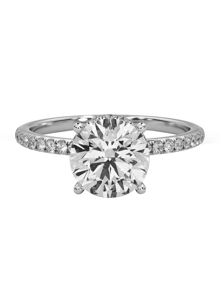 MONTADURA PARA PERSONALIZAR ANILLO DE COMPROMISO - PAVÉ