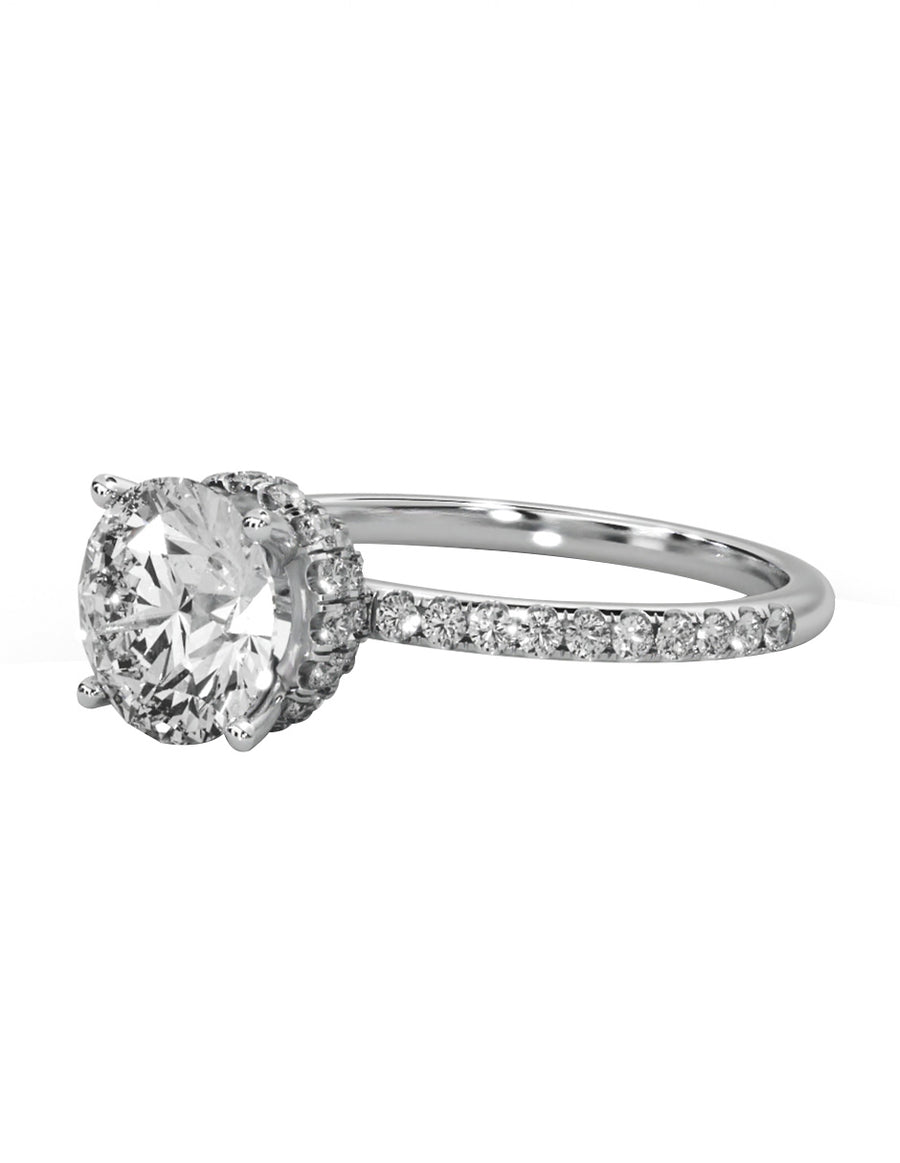 MONTADURA PARA PERSONALIZAR ANILLO DE COMPROMISO - PAVÉ