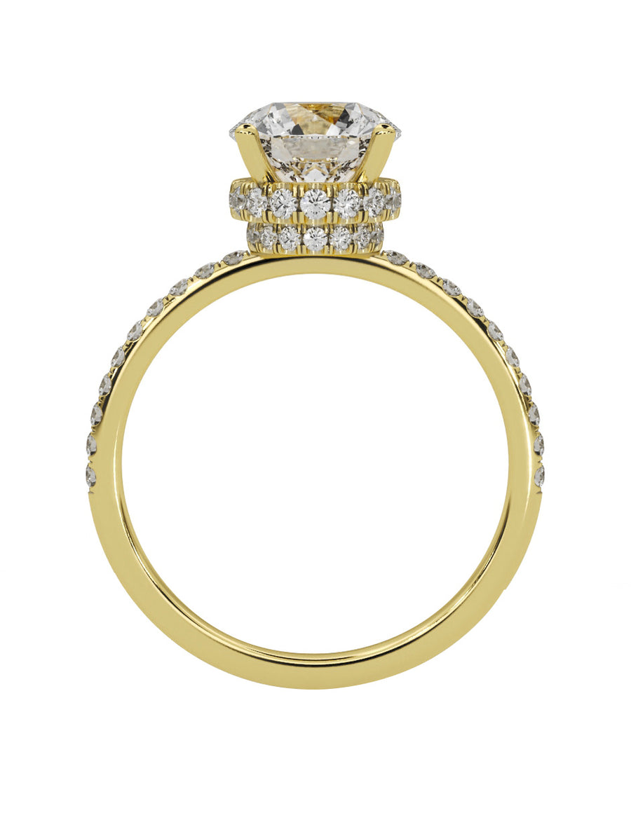 MONTADURA PARA PERSONALIZAR ANILLO DE COMPROMISO - PAVÉ