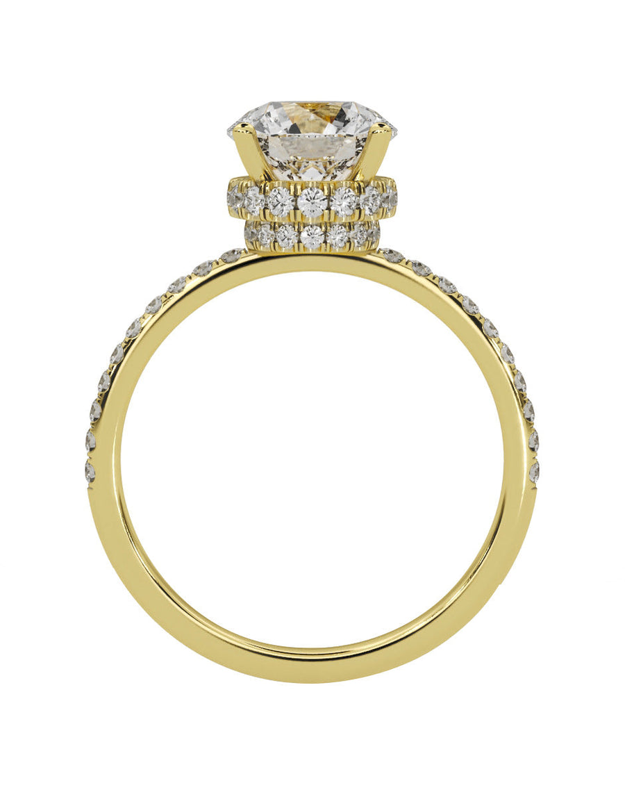 Anillo de compromiso - pavé - M1231-RD-LG