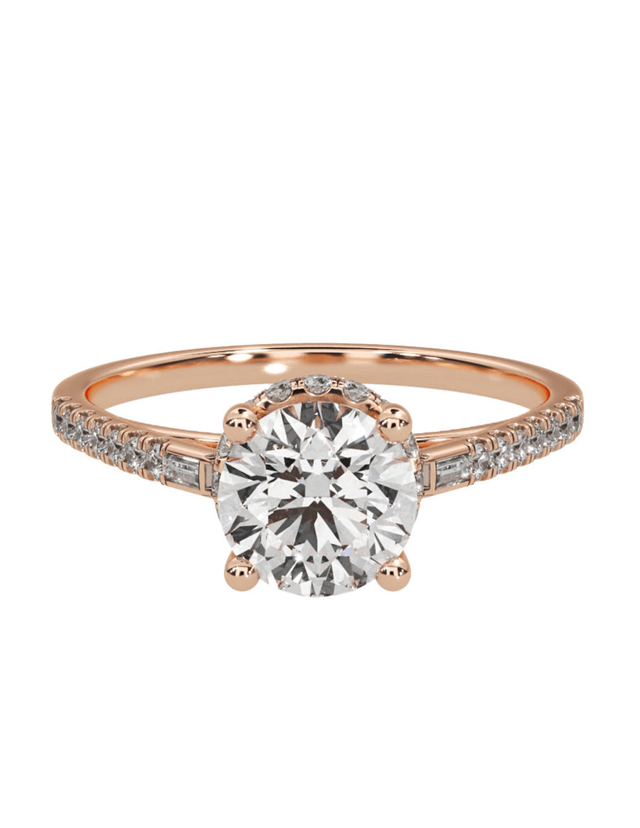Anillo de compromiso - pavé - M1232-RD-LG