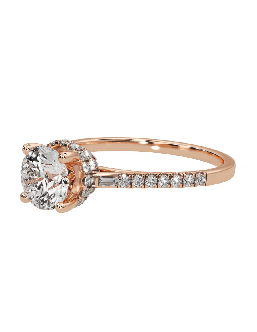 Anillo de compromiso - pavé - M1232-RD-LG