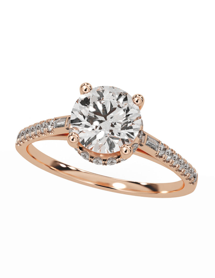 Anillo de compromiso - pavé - M1232-RD-LG