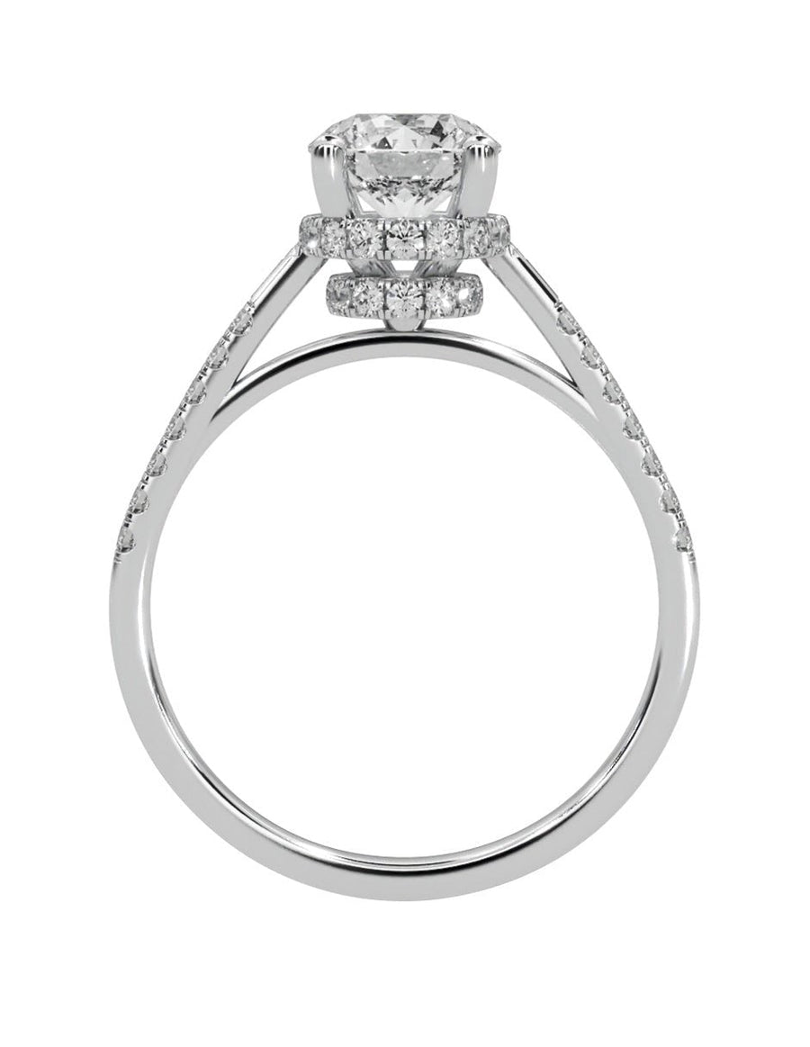 Anillo de compromiso - pavé - M1232-RD-LG