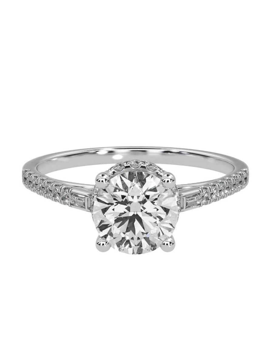 Anillo de compromiso - pavé - M1232-RD-LG
