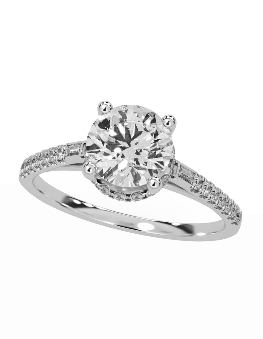 Anillo de compromiso - pavé - M1232-RD-LG