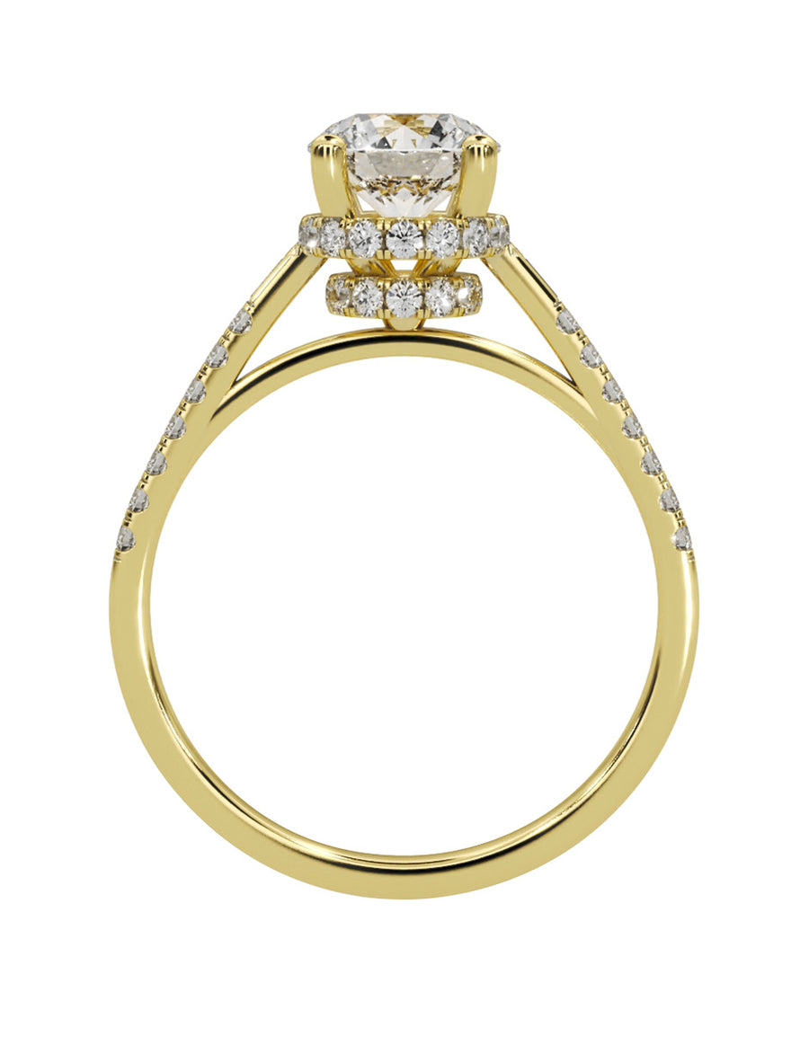 MONTADURA PARA PERSONALIZAR ANILLO DE COMPROMISO - PAVÉ