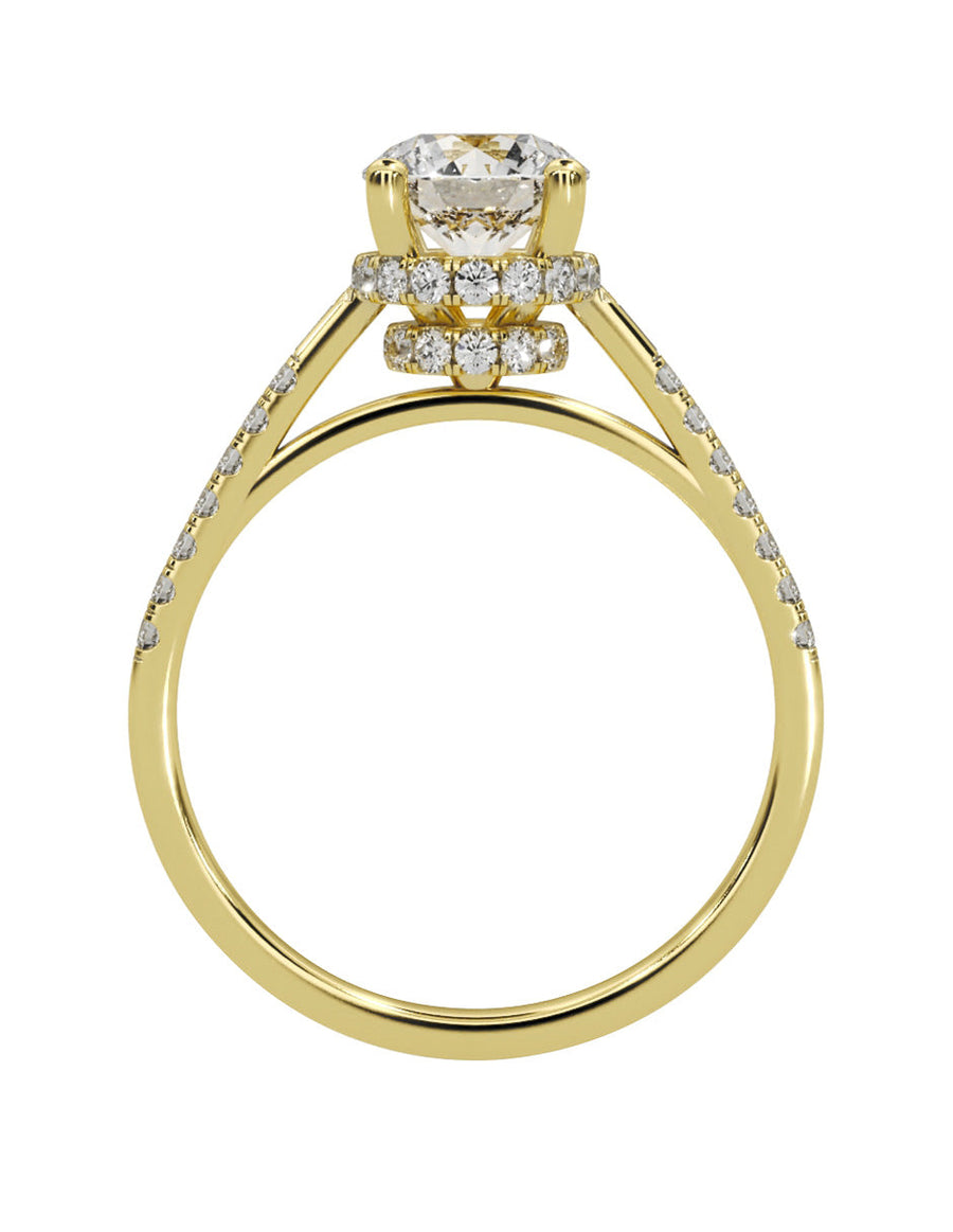 Anillo de compromiso - pavé - M1232-RD-LG