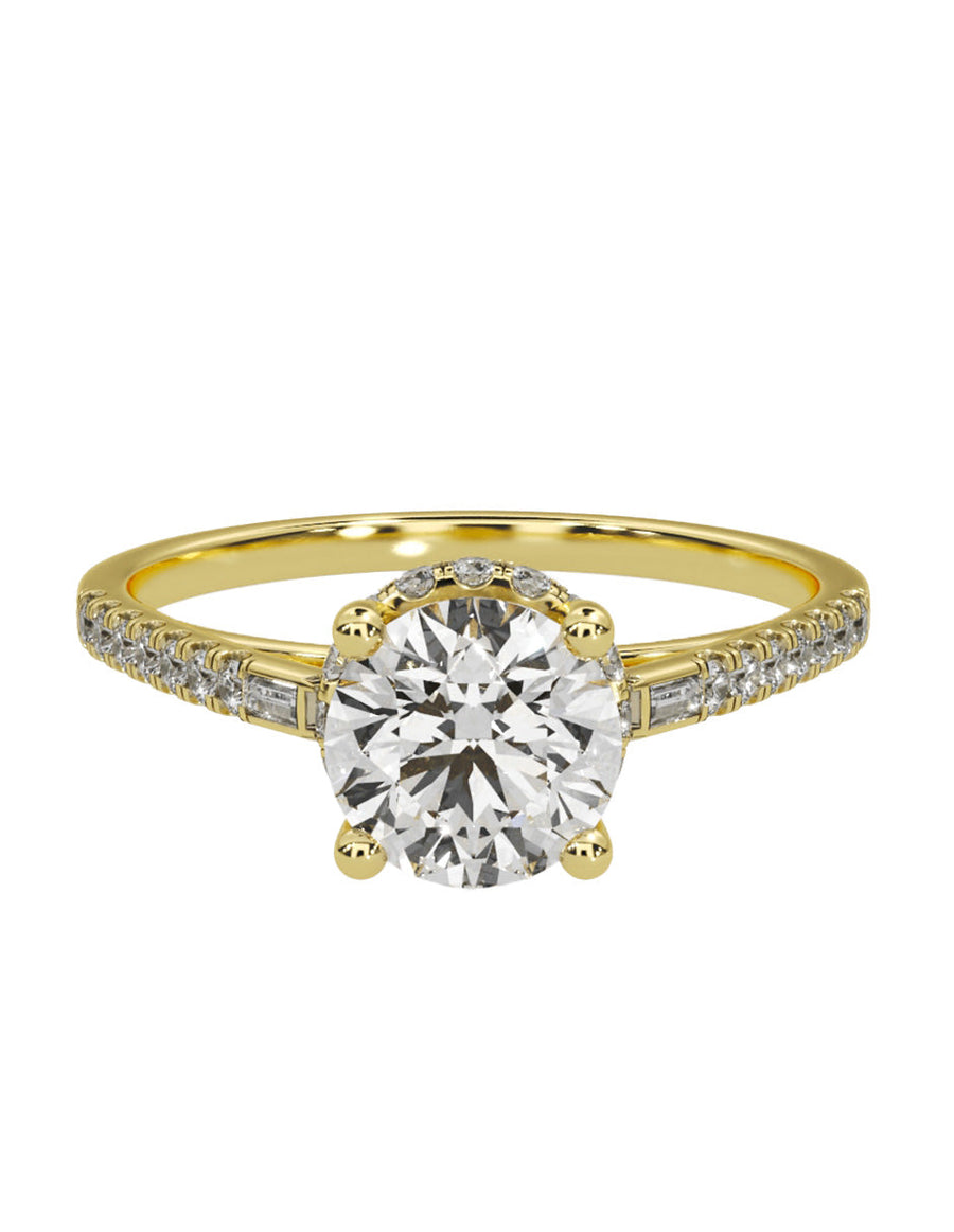 Anillo de compromiso - pavé - M1232-RD-LG