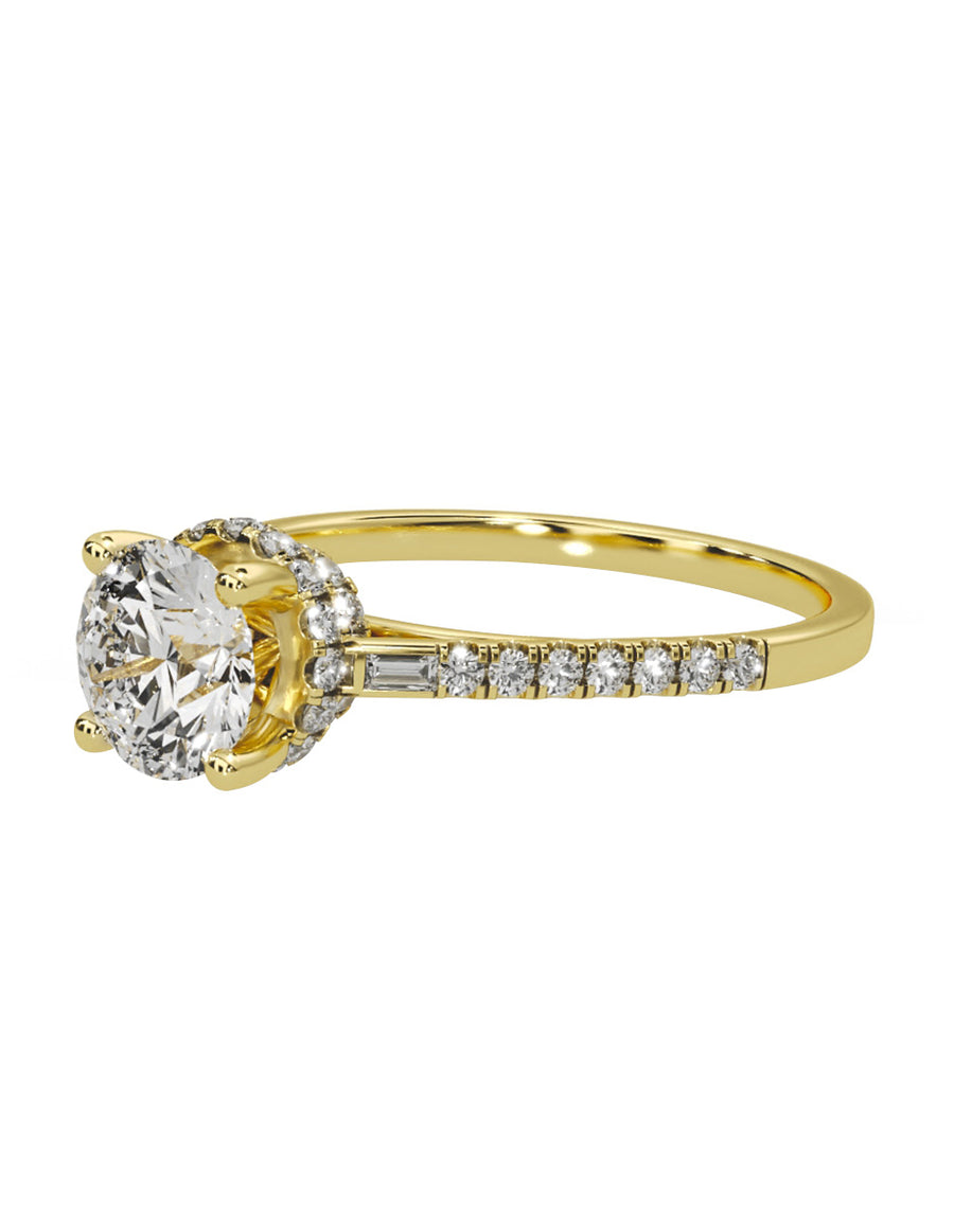 MONTADURA PARA PERSONALIZAR ANILLO DE COMPROMISO - PAVÉ