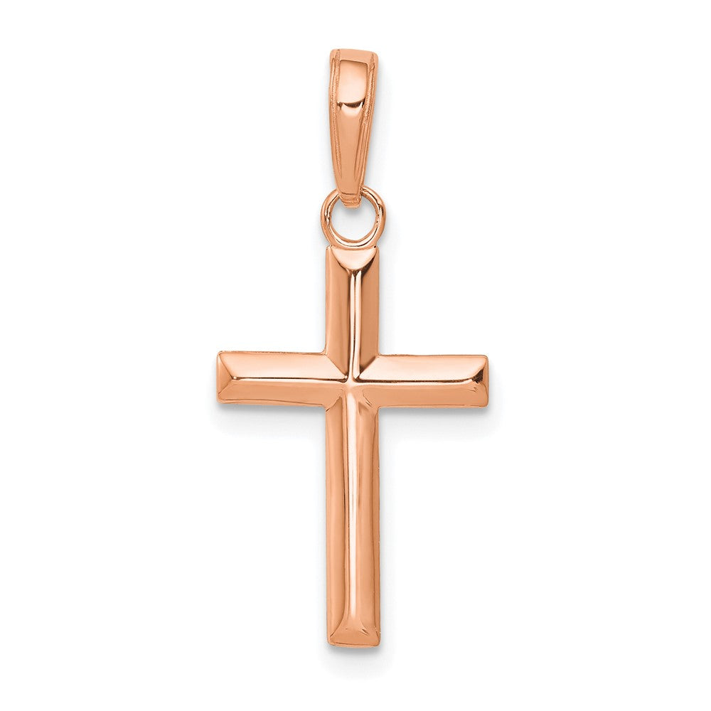 Small Cross Pendant in 14K Rose Gold