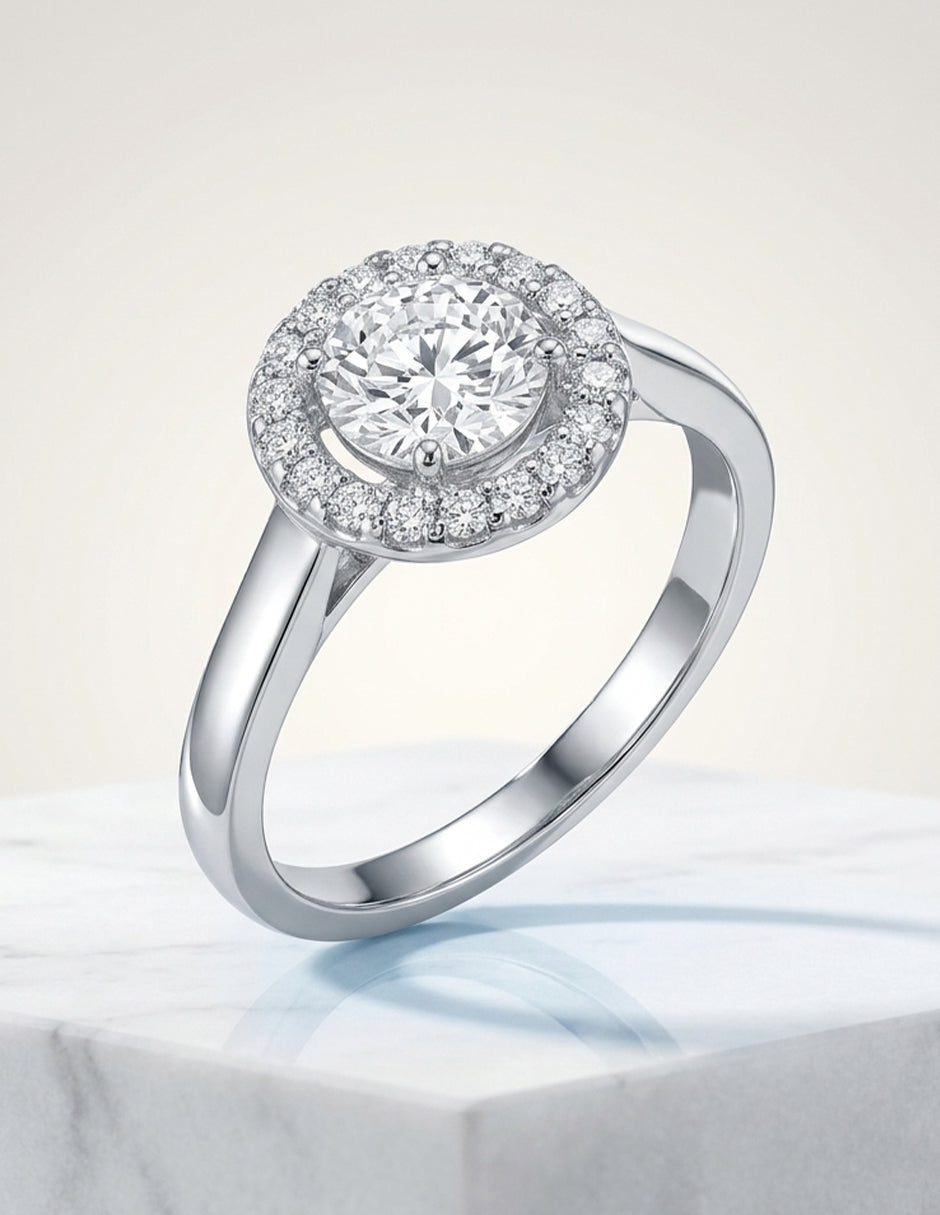 ANILLO DE COMPROMISO CON DIAMANTE DE 0.25 F SI1