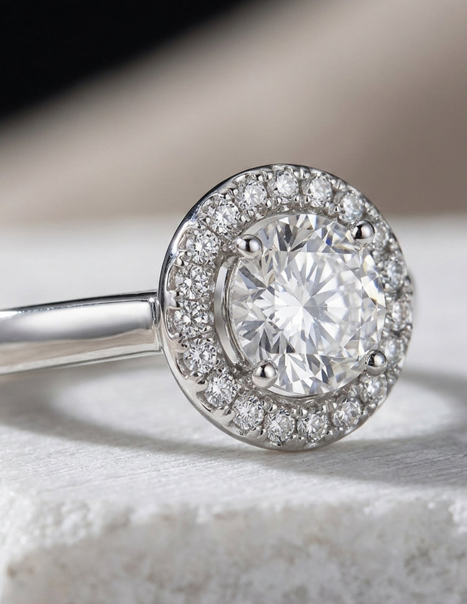 ANILLO DE COMPROMISO CON DIAMANTE DE 0.25 F SI1