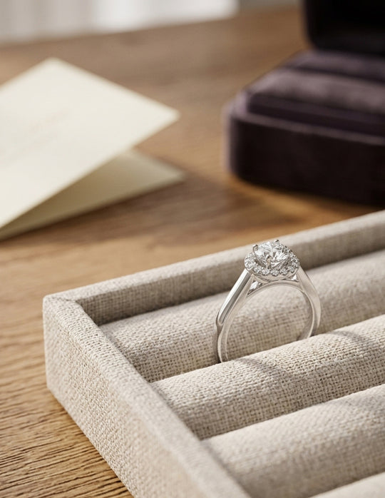 ANILLO DE COMPROMISO CON DIAMANTE DE 0.25 F SI1
