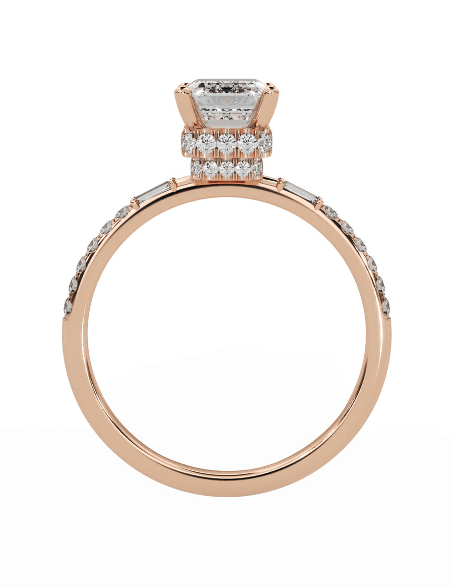 MONTADURA PARA PERSONALIZAR ANILLO DE COMPROMISO - PAVÉ