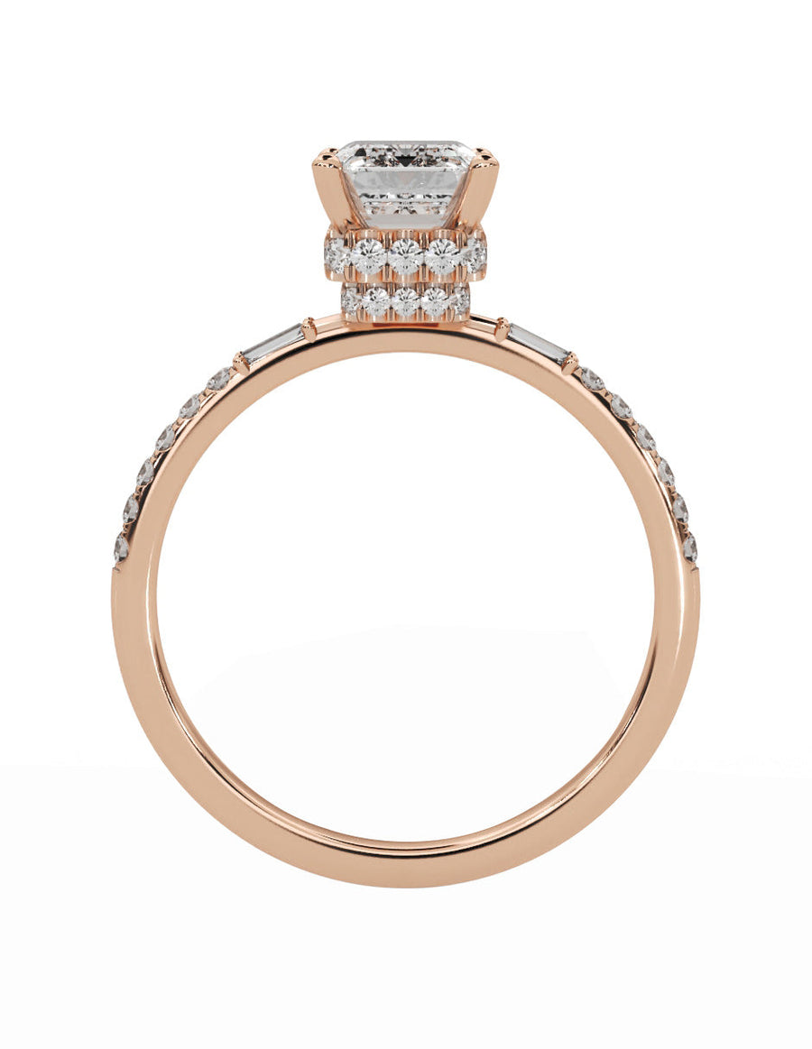 Anillo de compromiso - pavé - M839-EM-LG